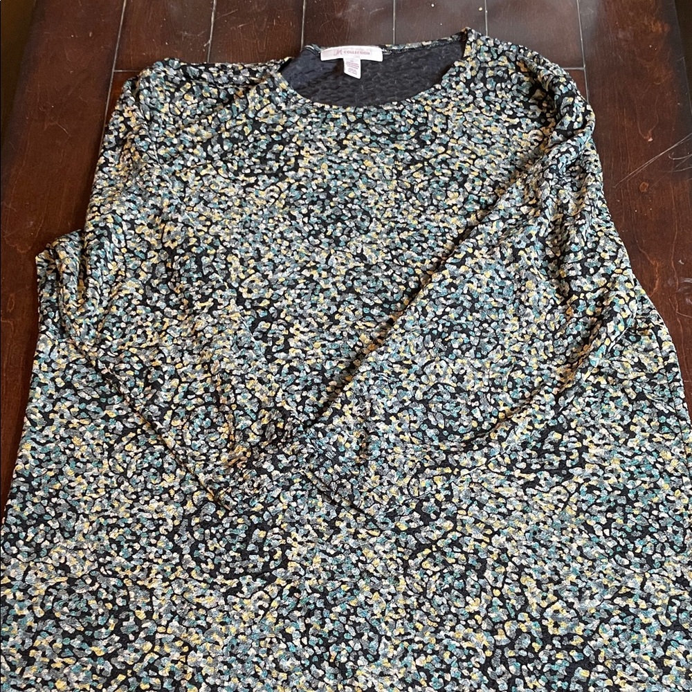 JM Collection Multicolor Patterned Top